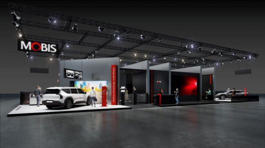 독일 뮌헨에서 오는 9일(현지시간)부터 열리는 'IAA 모빌리티 2025'에 차려진 현대모비스의 부스 모습. 현대모비스 제공