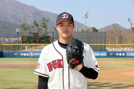 덕수고 시절 김태형. 사진=서동일 기자