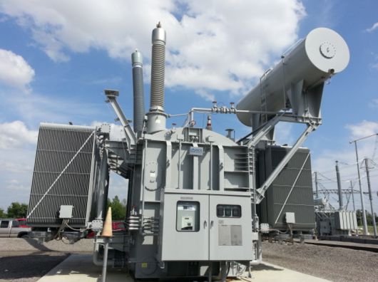 미국 송전망에 설치된 효성중공업의 765kV 초고압변압기. 효성중공업 제공
