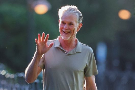 지난 7월10일(현지시간) 미국 아이다호주 선밸리의 선밸리 리조트에서 열린 컨퍼런스에 참석한 넷플릭스 회장 리드 헤이스팅스.로이터연합뉴스