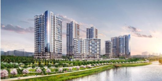 서울 송파구 '위례 리슈빌 퍼스트 클래스' 투시도. 계룡건설 제공