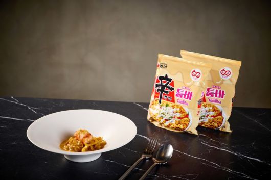 농심과 파스타 전문점 '페리지'가 함께 선보이는 '랍스터 마팔디네'. 농심 제공