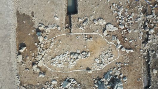 경상북도 경주 월지 동편 Ⅱ-나지구 원지 내 섬. 국가유산청 제공