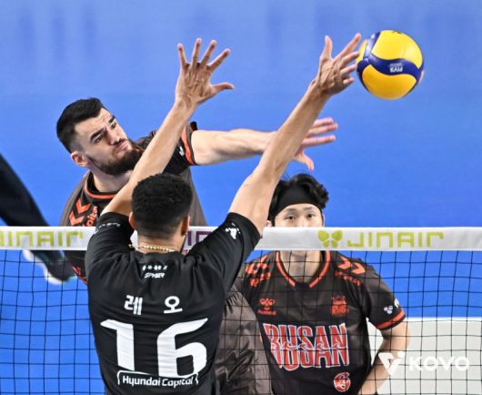 현대 코트를 맹폭하는 디미트로프.KOVO