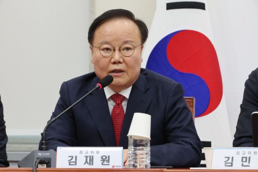 김재원 국민의힘 최고위원이 6일 여의도 국회에서 열린 최고위원회의에서 발언 하고 있다. 사진=박범준 기자