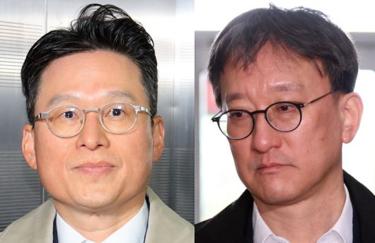 김선규 전 고위공직자범죄수사처(공수처) 수사1부장검사(왼쪽)과 송창진 전 수사2부장검사.뉴스1