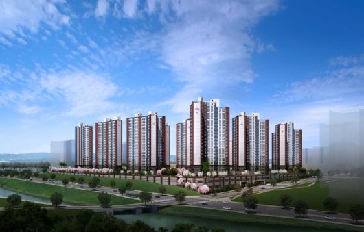 이천 중리 B3블록 금성백조 예미지 주경투시도. 금성백조 제공