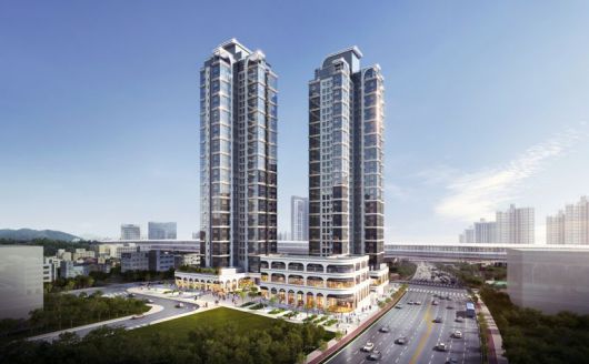 '해링턴 스퀘어 과천' 투시도. 효성중공업 제공