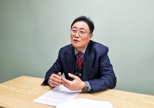 허성호 인투씨엔에스 대표가 파이낸셜뉴스와 인터뷰에서 발언하고 있다. 인투씨엔에스 제공