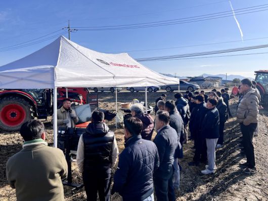 대동 AI트랙터 시연회 전경. 대동 제공