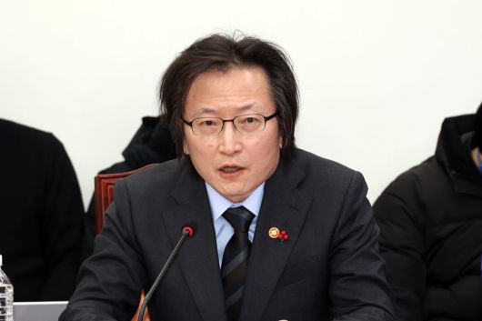 주병기 공정거래위원장이 30일 국회에서 열린 경제형벌 민사책임 합리화 제2차 당정협의에 참석해 발언하고 있다. 사진=서동일 기자