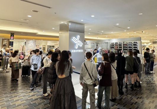 일본 유라쿠초 마루이 백화점의 젝시믹스 3호 매장. 젝시믹스 제공