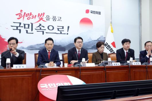 국민의힘 신동욱 수석최고위원이 5일 국회에서 열린 최고위원회의에서 모두발언을 하고 있다. 사진=박범준 기자