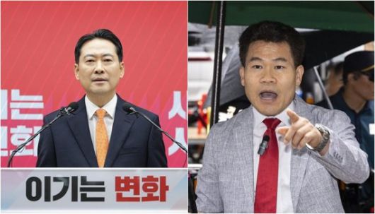장동혁 국민의힘 대표(왼), 전 한국사 강사 전한길(오) /사진=연합뉴스