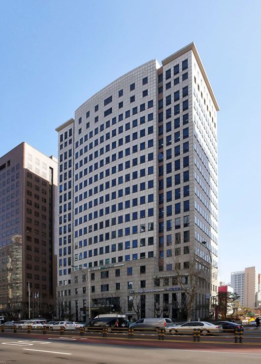 별정우체국연금관리단 빌딩 전경. 유진그룹 제공