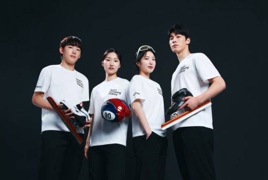 삼성전자 2026 밀라노·코르티나 동계올림픽·패럴림픽 홍보대사 '팀 삼성 갤럭시'에 참여하는 대한민국 선수들의 모습. 삼성전자 제공