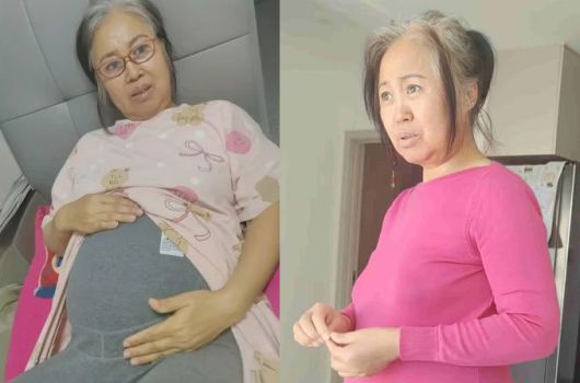 자식을 잃고 시험관 시술로 임신에 성공한 60대 중국 여성에 대한 보도가 나왔다. /사진=더우인 갈무리