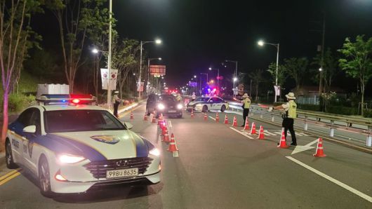 울산경찰청 음주단속 현장. fn 사진 DB