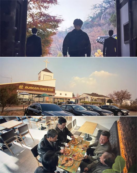 비상계엄과 '햄버거 회동'을 떠올리게 하는 '모범택시3' 최종회. /사진=SBS 화면 캡처