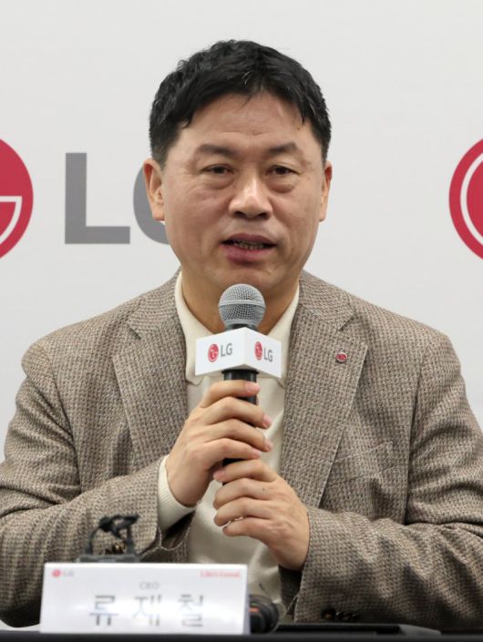 류재철 LG전자 대표(사장)가 지난 7일(현지시간) 미국 네바다주 라스베이거스 컨벤션센터(LVCC)에서 열린 'CES2026 LG전자 기자간담회'에서 인사말을 하고 있다. LG전자 제공