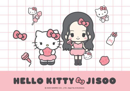 '헬로키티x지수(HELLO KITTY x JISOO)' 한정판 협업 프로젝트 이미지. CJ온스타일 제공