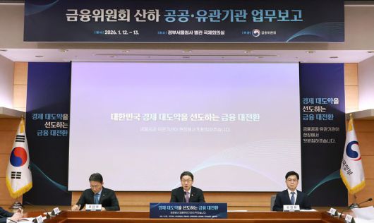 금융위원회가 12일 서울 정부청사 별관에서 '금융위원회 산하 금융유관기관 업무보고'를 진행했다. 금융위원회 제공