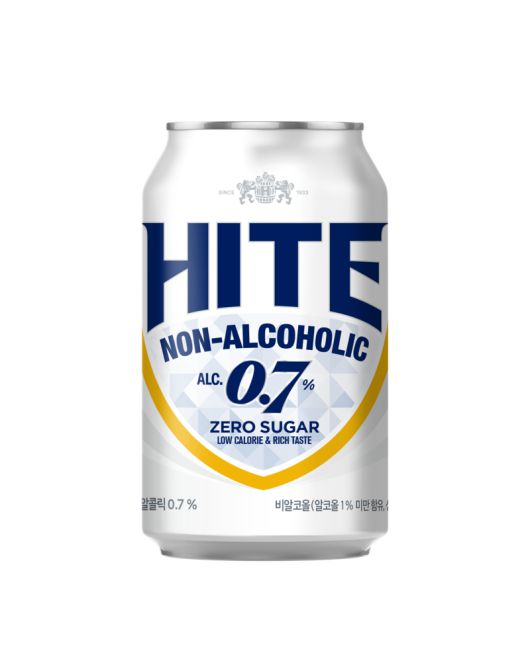하이트진로음료에서 14일 출시한 하이트 논알콜릭 0.7% 리뉴얼 제품 이미지. 하이트진로 제공