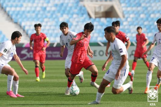 한국 23세 이하(U-23) 대표팀의 김태원.대한축구협회 제공