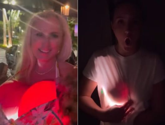 최근 SNS에서 가슴 보형물이 어두운 환경에서 빛나는 것처럼 보인다는 영상이 잇따라 확산되며 관심을 끌고 있다. 사진=더선