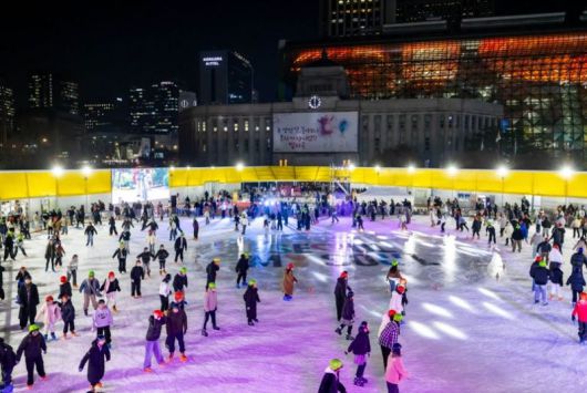 2025년 서울광장 스케이트장 전경. 서울시 제공