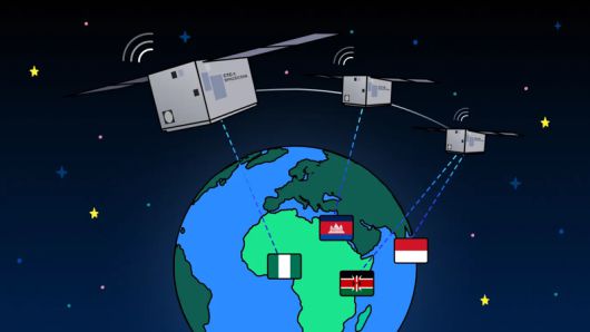 탈중앙화 위성 인터넷 프로젝트인 스페이스코인 사업 확장 이미지. 팩트블록 제공