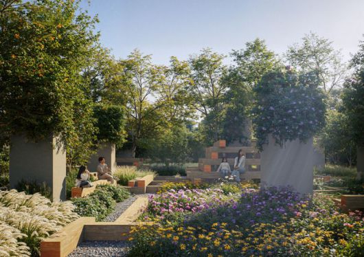 서울 강서구 마곡동 생태습지원 기둥정원에 조성될 작품인 ‘Urban Weaving' 정원. 서울시 제공