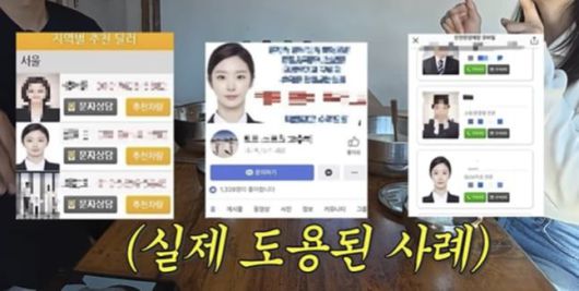 이주빈 증명사진이 도용된 사례. 사진=유튜브 채널 '인생84' 갈무리