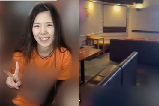 숨진 간호사 쿠도 히나노(왼쪽)가 유기된 마츠쿠라 도시히초의 술집. 출처=TBS NEWS 갈무리