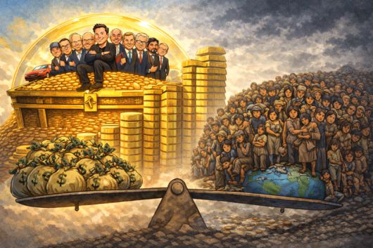 부의 쏠림.챗GPT 생성 이미지