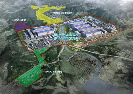 '용인 첨단시스템반도체 국가산업단지 조감도. 뉴스1