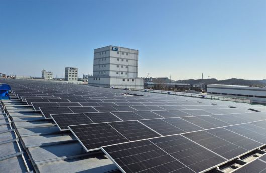 LS전선 동해 사업장에 설치 된 태양광 발전 시스템. LS전선 제공