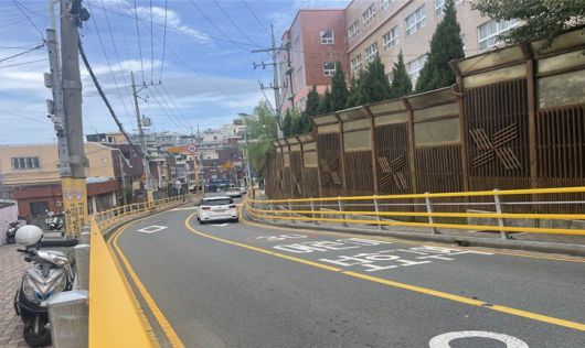 부산 동구 범일초등학교 인근 어린이보호구역. 부산시 제공