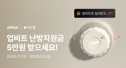 가상자산 거래소 업비트를 운영하는 두나무는 겨울철 필수 생활비 부담을 덜어주는 ‘겨울철 난방비 지원’ 이벤트를 진행한다고 20일 밝혔다. 두나무 제공