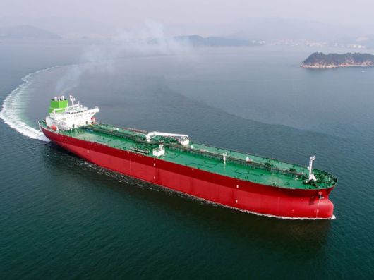 케이조선에서 건조한 11만5000t급 석유화학제품운반선. 케이조선 제공