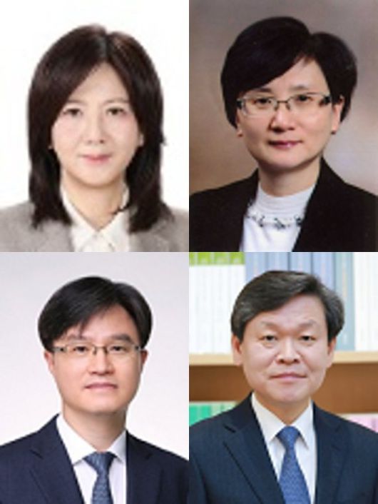 대법관 후보자. 왼쪽 상단부터 시계방향으로 김민기 수원고법 판사(55·사법연수원 26기), 박순영 서울고법 판사(59·연수원 25기), 윤성식 서울고법 부장판사(57·연수원 24기), 손봉기 대구지법 부장판사(60·연수원 22기). 대법원 제공