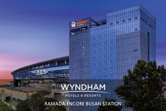 ‘윈덤 그린 레벨(Wyndham Green Level)’에서 최고 등급인 레벨 5를 국내 최초로 달성한 라마다앙코르 바이 윈덤 부산역호텔. 라마다앙코르부산역호텔 제공