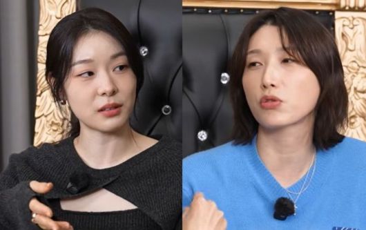 한국 여자 배구 올림픽 4강 신화 주역인 ‘배구 여제’ 김연경이 2010 밴쿠버 동계 올림픽 금메달리스트 ‘피겨 여왕’ 김연아와 처음 만났다. [사진출처 = 영상 캡처]