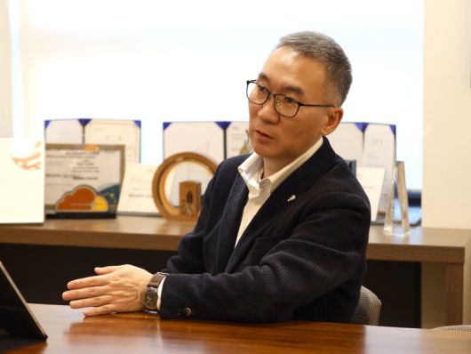 허양호 베스핀글로벌 대표가 26일 서울 서초구 강남대로 베스핀글로벌 본사에서 파이낸셜뉴스와 인터뷰를 하고 있다. 베스핀글로벌 제공