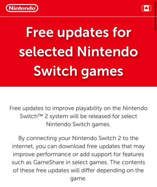 - 스위치1 타이틀 업데이트 관련 공지 일부