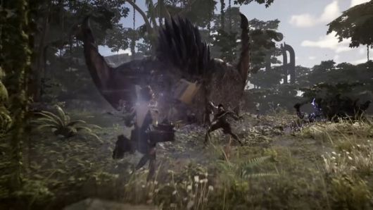 - 탱커, 힐러, 딜러로 구성된 파티의 던전 플레이