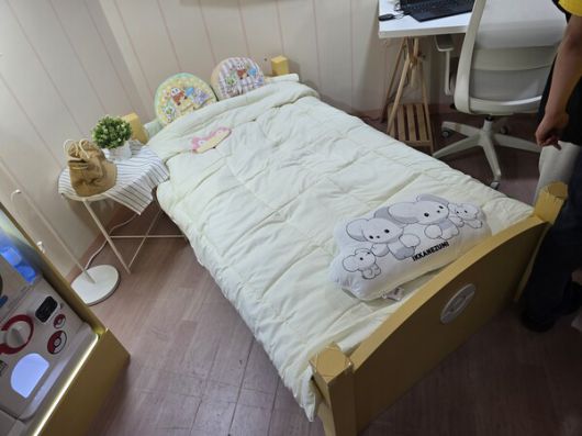 - 포켓몬 굿즈로 꾸민 침대