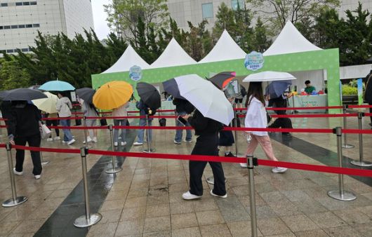- 비가 왔지만 피크민 블룸 투어를 향한 열정은 꺾이지 않았다