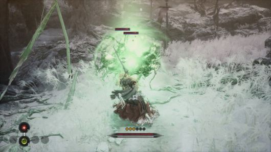 - 응축된 독의 기운으로 적을 상대하는 장면