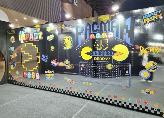 - 팩맨 45주년을 맞이한 전시 공간도 마련돼 있다